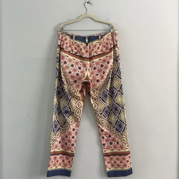 Johnny Was Pants‎ Geometric Colorful Boho Cotton Trouser Size Large - Picture 3 of 5